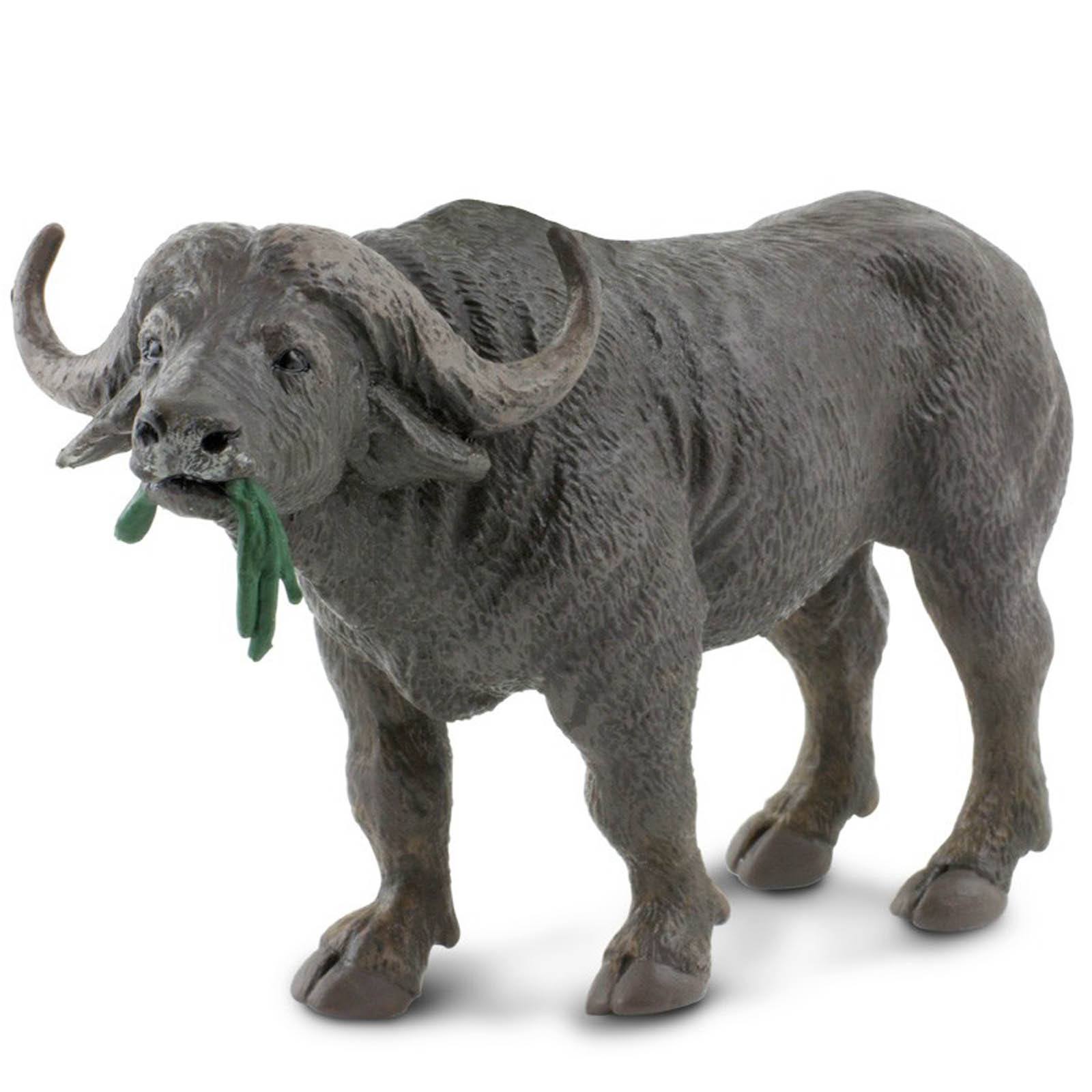 Safari Ltd Cape Buffalo Wildlife Figure - Realistic Animal Toy for Kids, Educational Wildlife Figurine - Perfect for Safari Themed Play, Collecting & Learning About African Animals