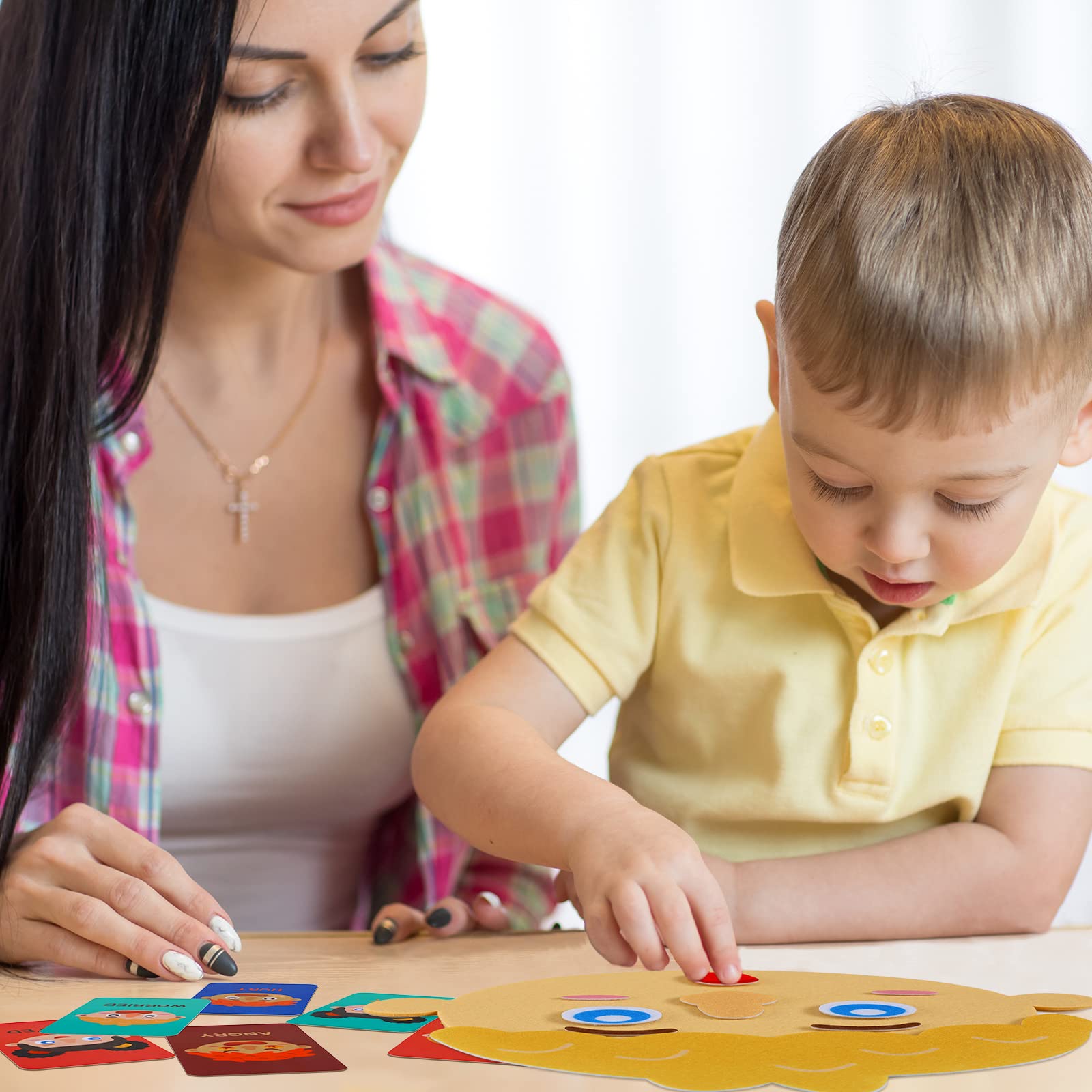 43 Pcs Social Emotional Learning Activities for Kids - Feelings Toys, Making Faces & Describing Emotions - Educational Games for Preschool Learning - Perfect for Classroom, Therapy & Home Use