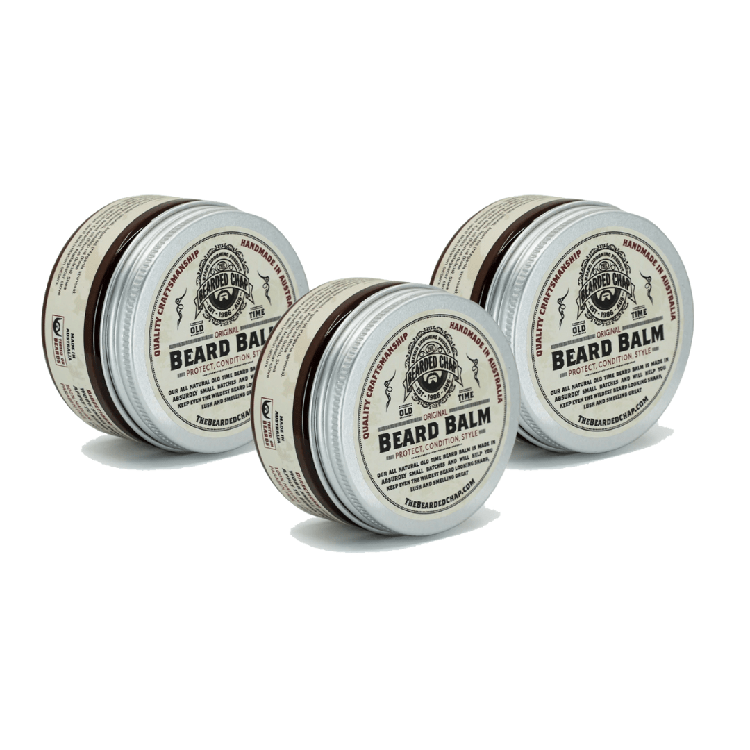 Original Beard Balm 3 Pack - Natural Conditioning & Styling for Men - Perfect for Daily Grooming, Beard Care & Styling