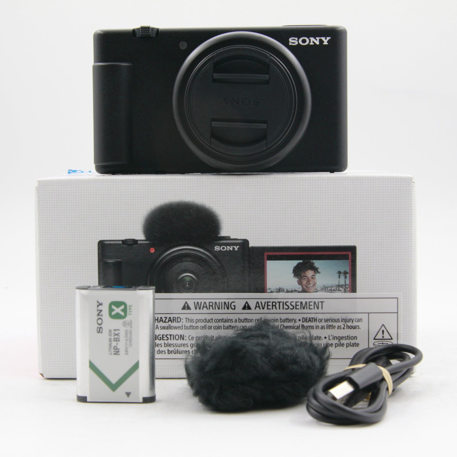 Open Box Sony ZV-1F Vlogging Camera (Black) - Perfect for YouTube Content Creators, Travel Vlogging & Social Media Photography