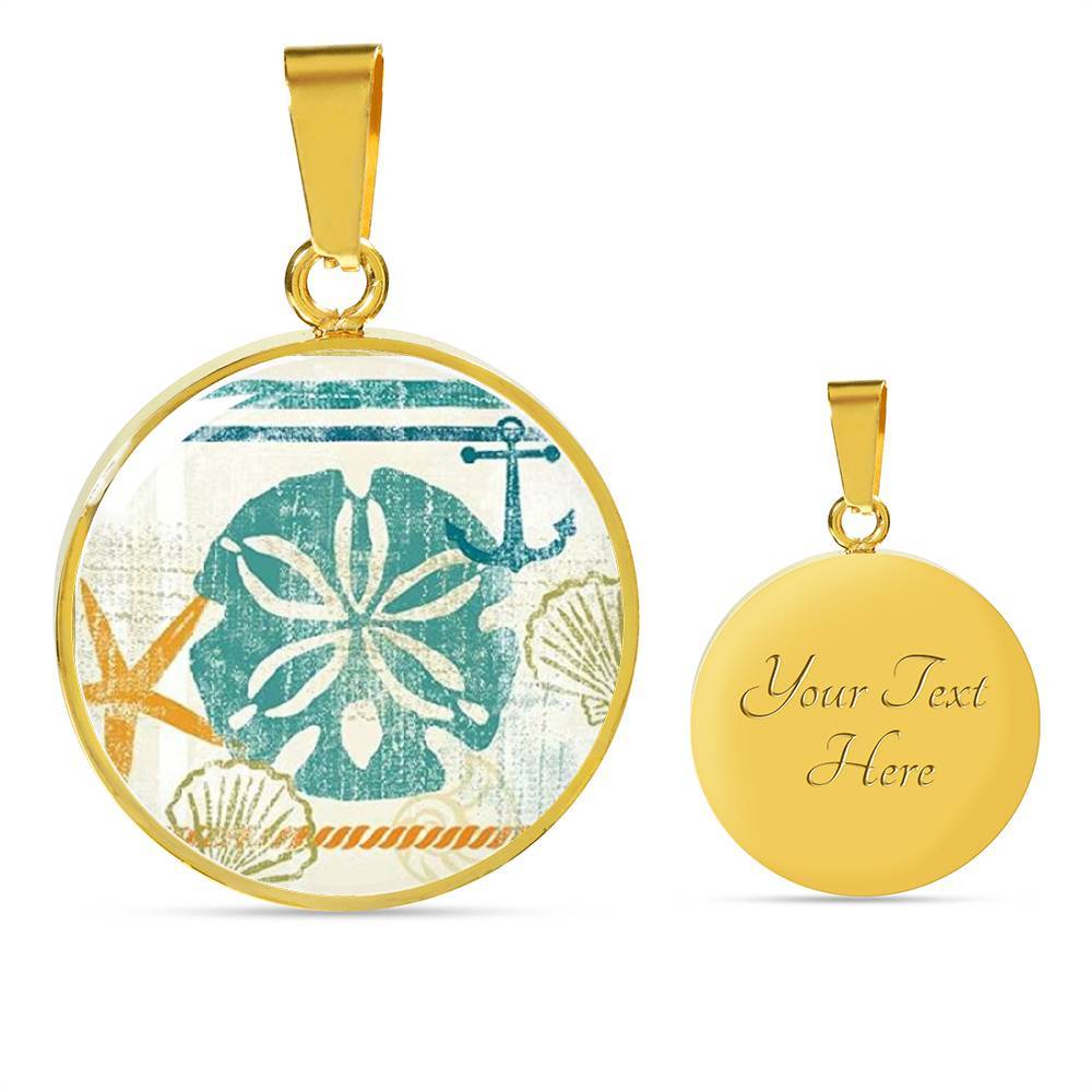 Beachy Sand Dollar Necklace - Handmade Coastal Jewelry for Women - Perfect for Beach Vacations, Summer Outfits & Boho Style