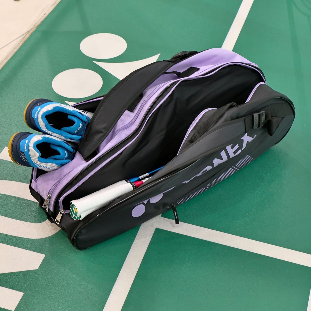Yonex Badminton & Tennis Racket 6-Piece Set with Carry Bag BAG2332RPCG (Peacock Green) - Perfect for Court Sports, Training & Travel