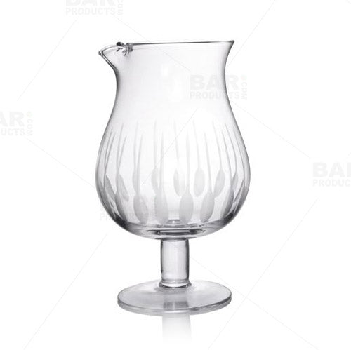 BarConic® Feather Etched Cocktail Mixing Kit with 44oz Stemmed Glass - Premium Bar Tools for Home Bartenders, Perfect for Mixing Martinis, Margaritas & Craft Cocktails