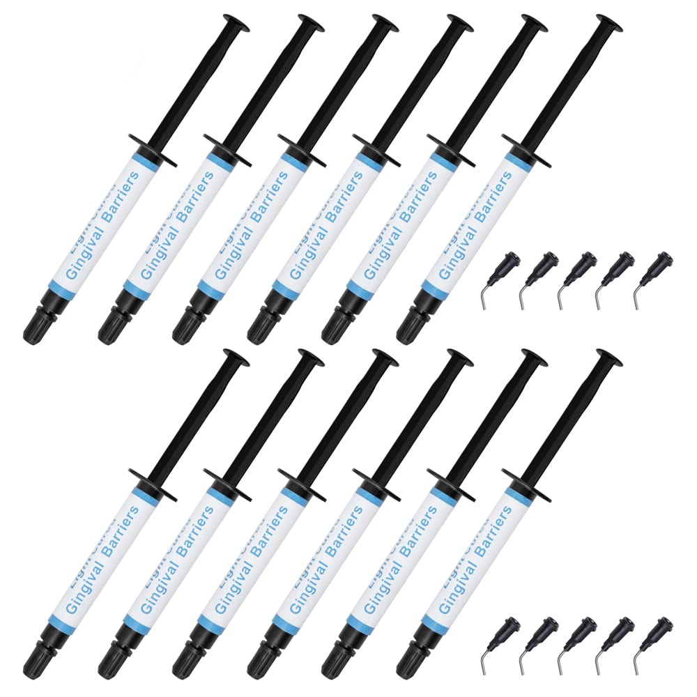 3ml Dental Gingival Barrier Protection Gel for Teeth Whitening & Gum Protection - 10pcs with Syringe Tip | Perfect for Dental Procedures, Cosmetic Treatments & Oral Care
