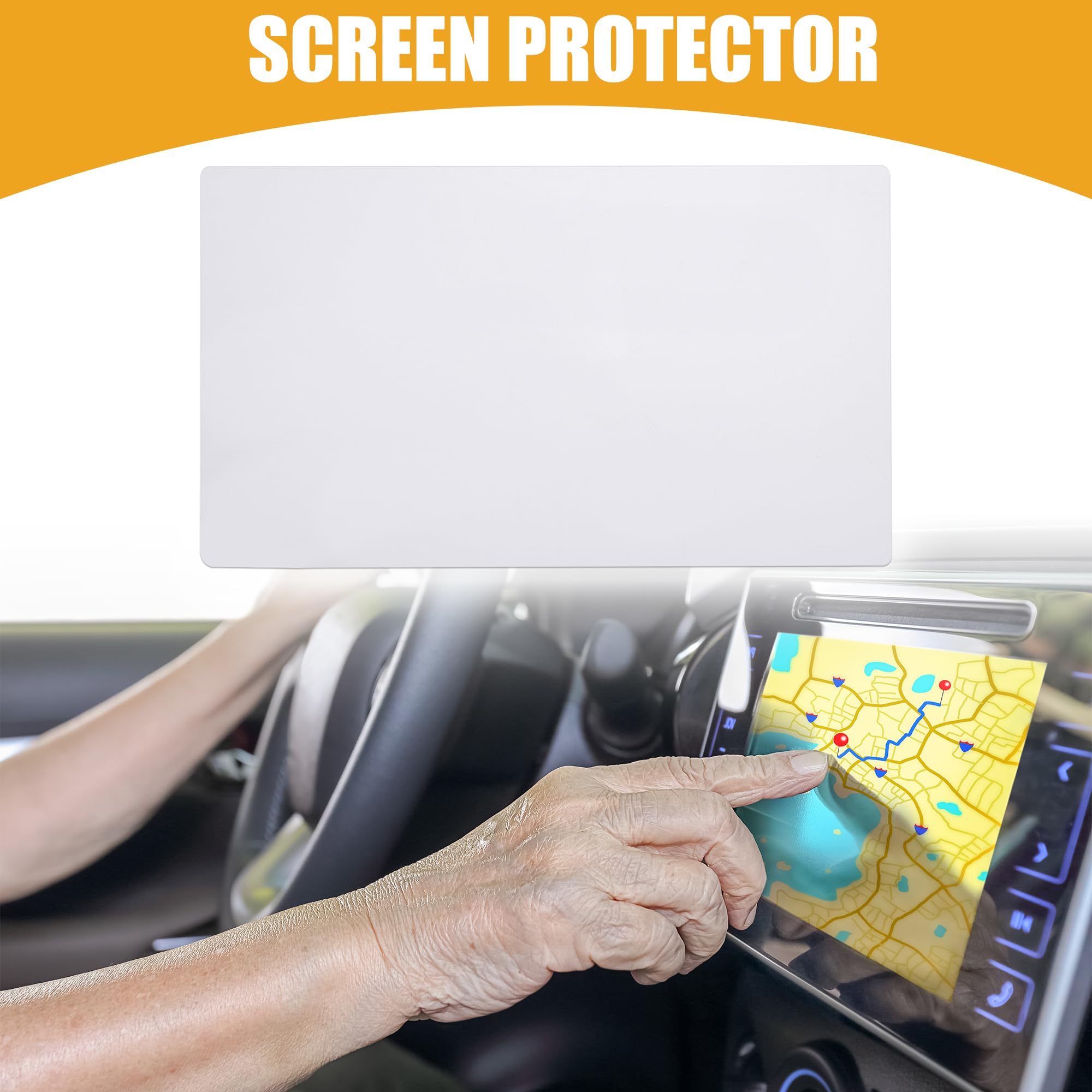 Premium Tempered Glass Screen Protector for Porsche Cayenne 2016-2017 - HD Clear Navigation Display Protection - Anti-Scratch & Bubble-Free Installation - Perfect for Daily Driving & Touchscreen Use