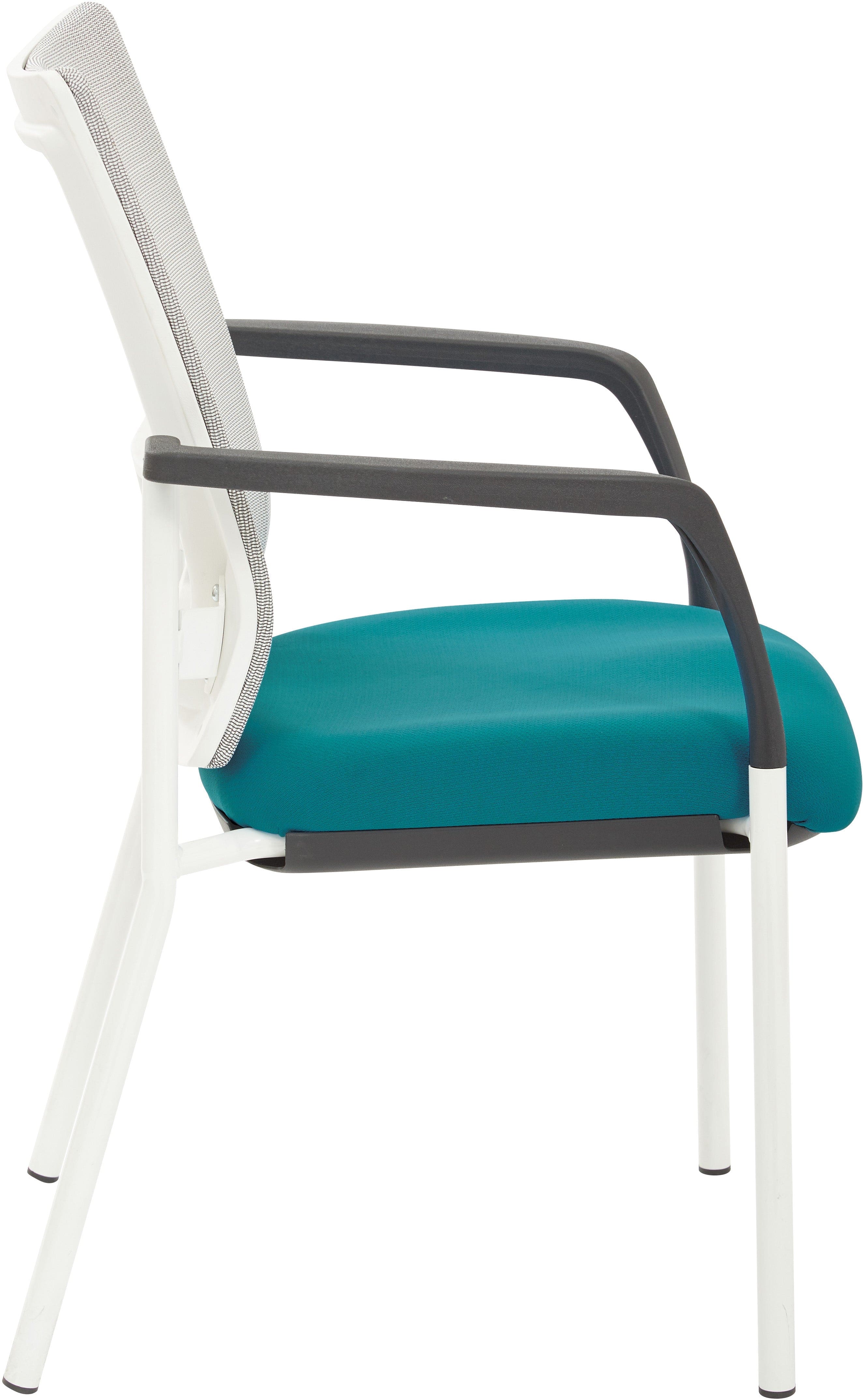 Office Star ProGrid® Mesh Back Visitor Chair [8810W] - Ergonomic Office Seating for Guests & Waiting Rooms, Comfortable Support for Home & Business Use
