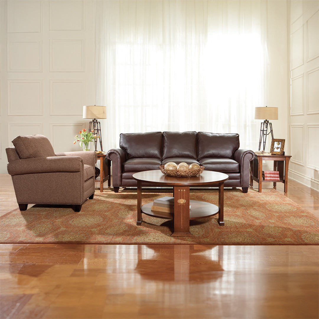 Premium Malden Leather Chair and a Half - Genuine Leather Recliner for Living Room, Home Theater & Office - Comfortable Oversized Seating for Relaxation & Entertainment