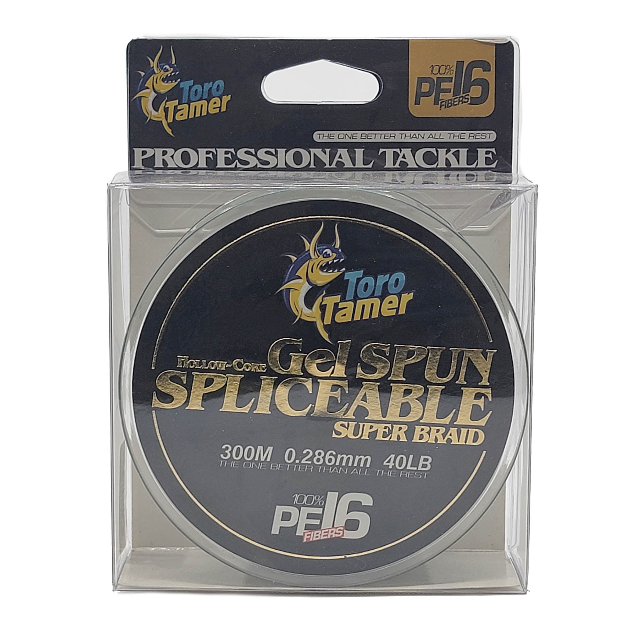 Toro Tamer 16 Strand Hollow Braid Rope - 300M (984ft) Durable Fishing Line for Offshore Trolling & Big Game Fishing