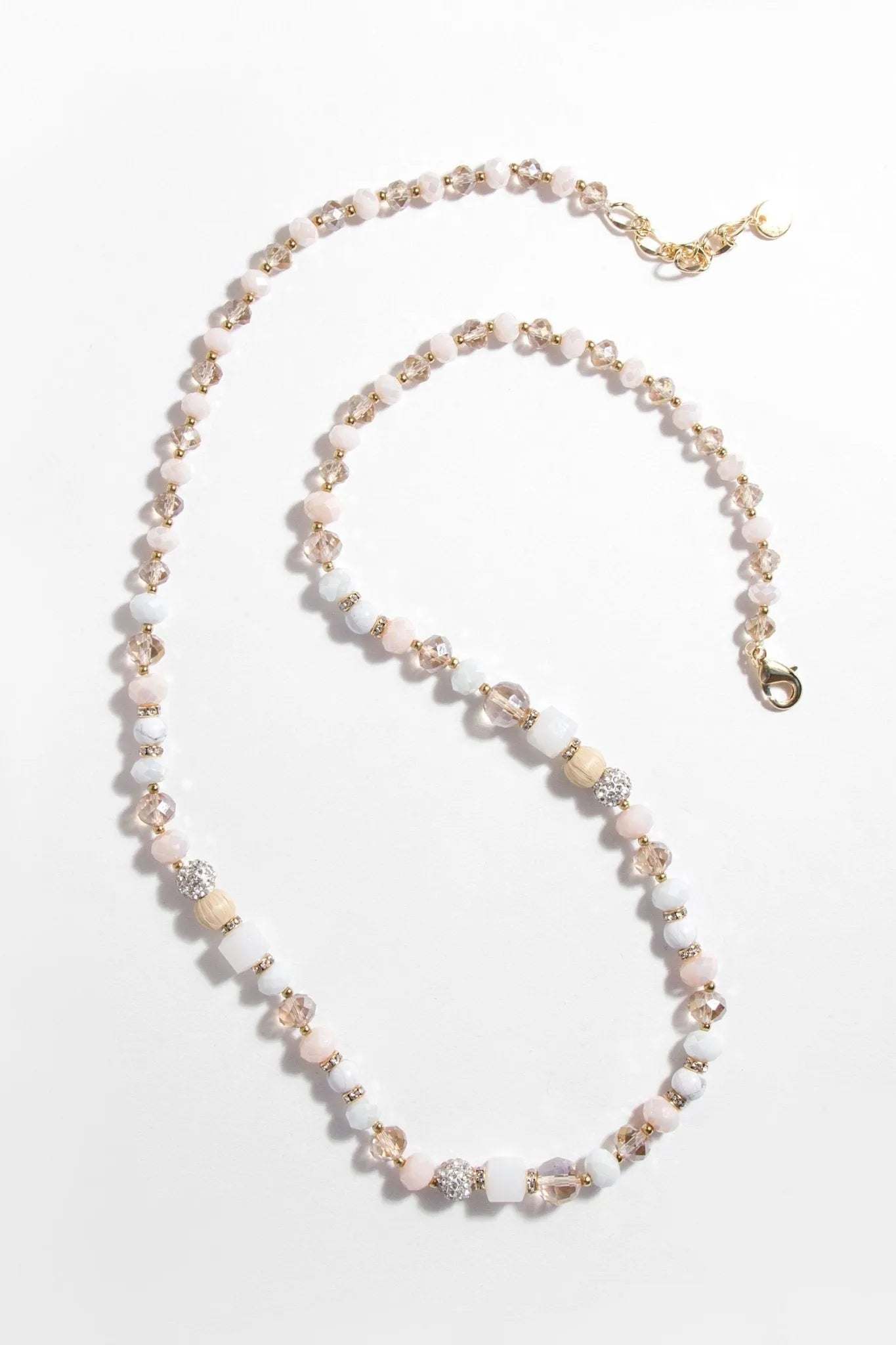 Elegant Beaded Multi-Strand Long Necklace for Women - Perfect for Boho, Party, and Wedding Accessories