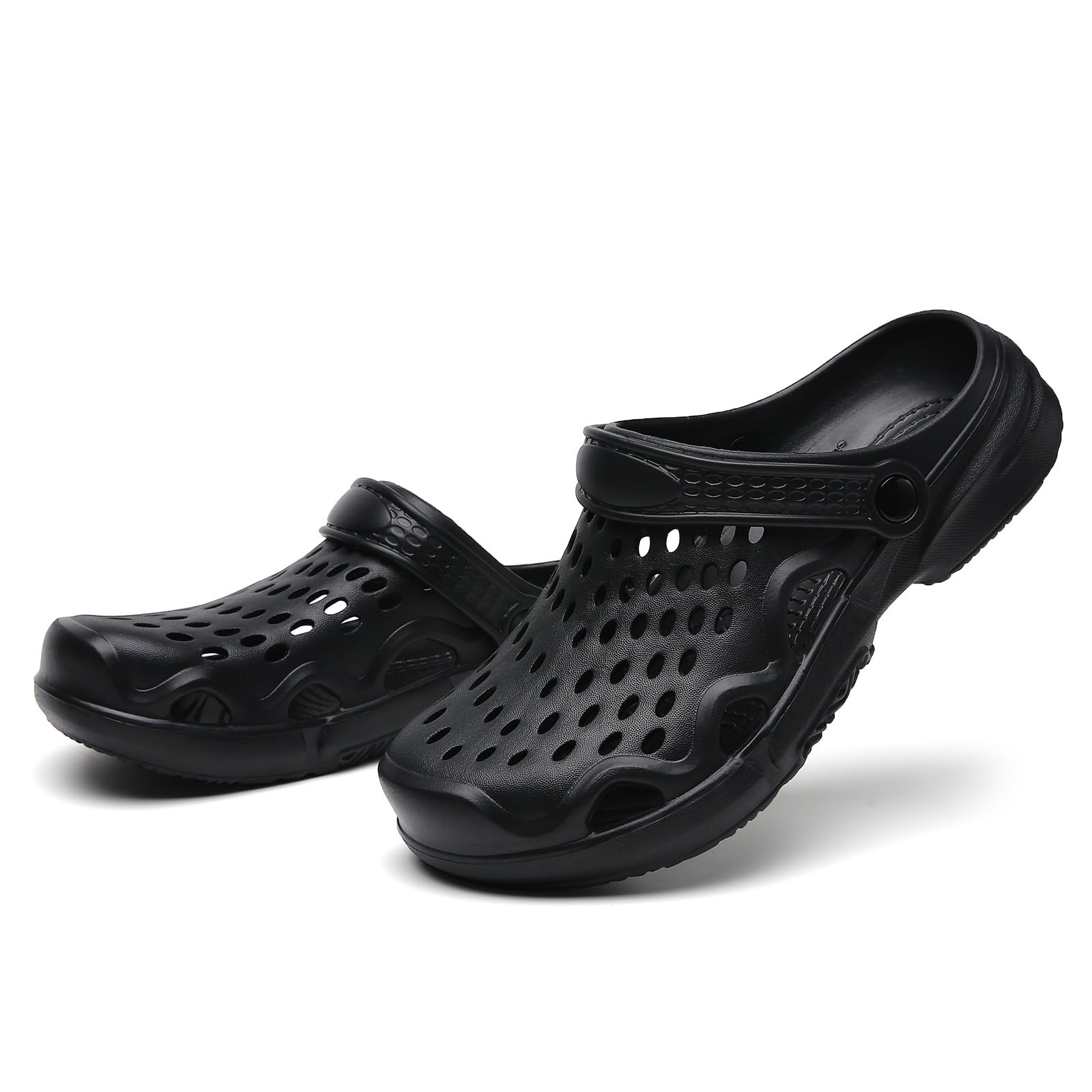 **Men's Lightweight Breathable Garden Clogs - Slip-On Sandals for Pool, Beach & Home - Non-Slip Comfortable Slippers for Outdoor & Indoor Use**