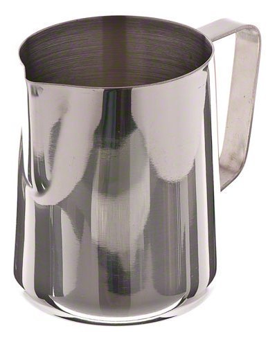 Update International EP-33 33oz Stainless Steel Milk Frothing Pitcher Set of 6 - Perfect for Coffee Shops, Home Baristas & Latte Art