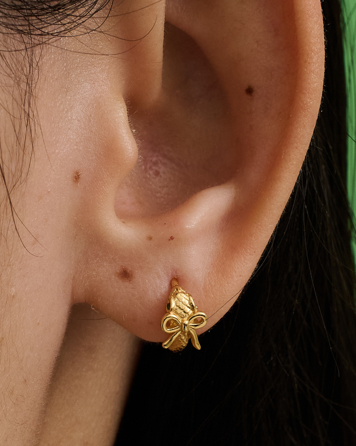 Nagini Bow Snake Hoops - Elegant Snake Design Earrings for Women | Perfect for Parties, Date Nights & Boho Fashion