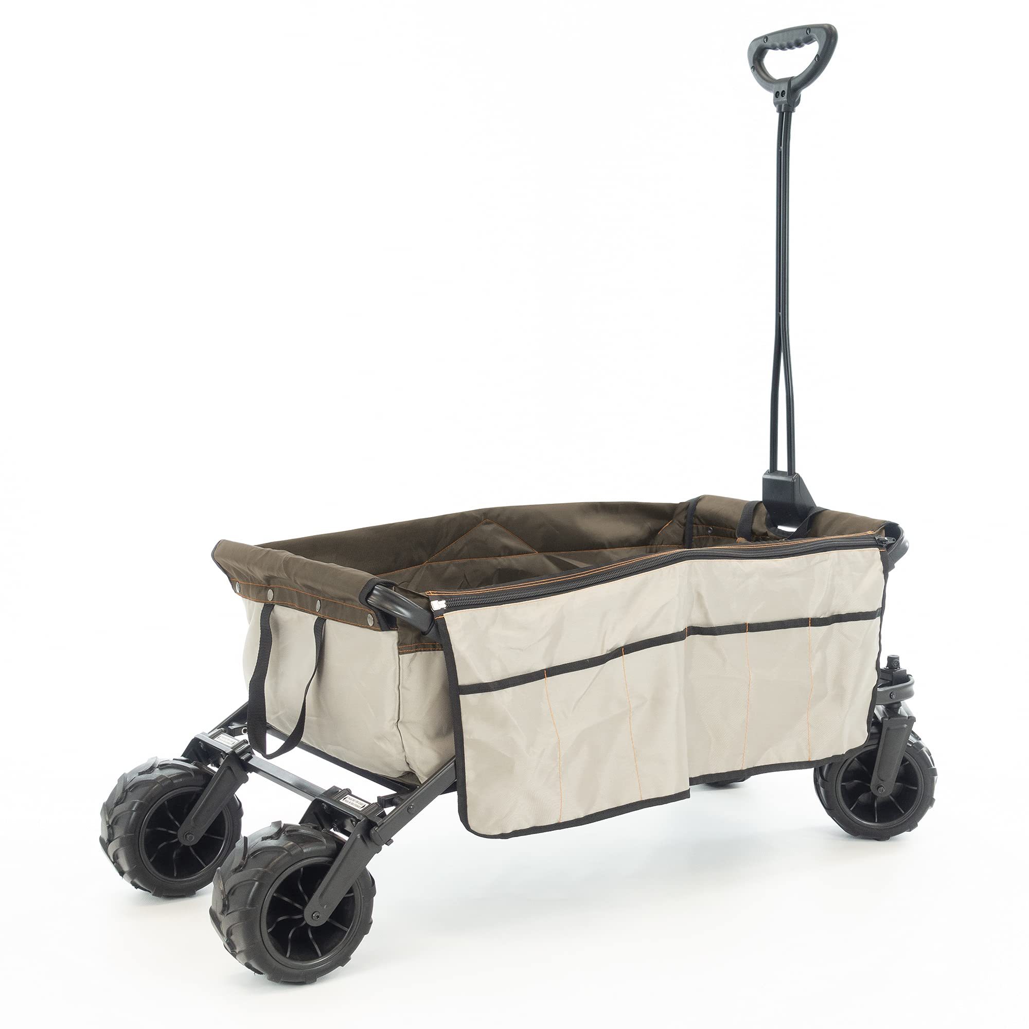 Best Collapsible Outdoor Wagon for Kids - All Terrain Push Pull Stroller Cart with Foldable Design | Perfect for Beach, Park, Garden, Camping & Sports Activities | Durable Cargo Carrier for Family Outings