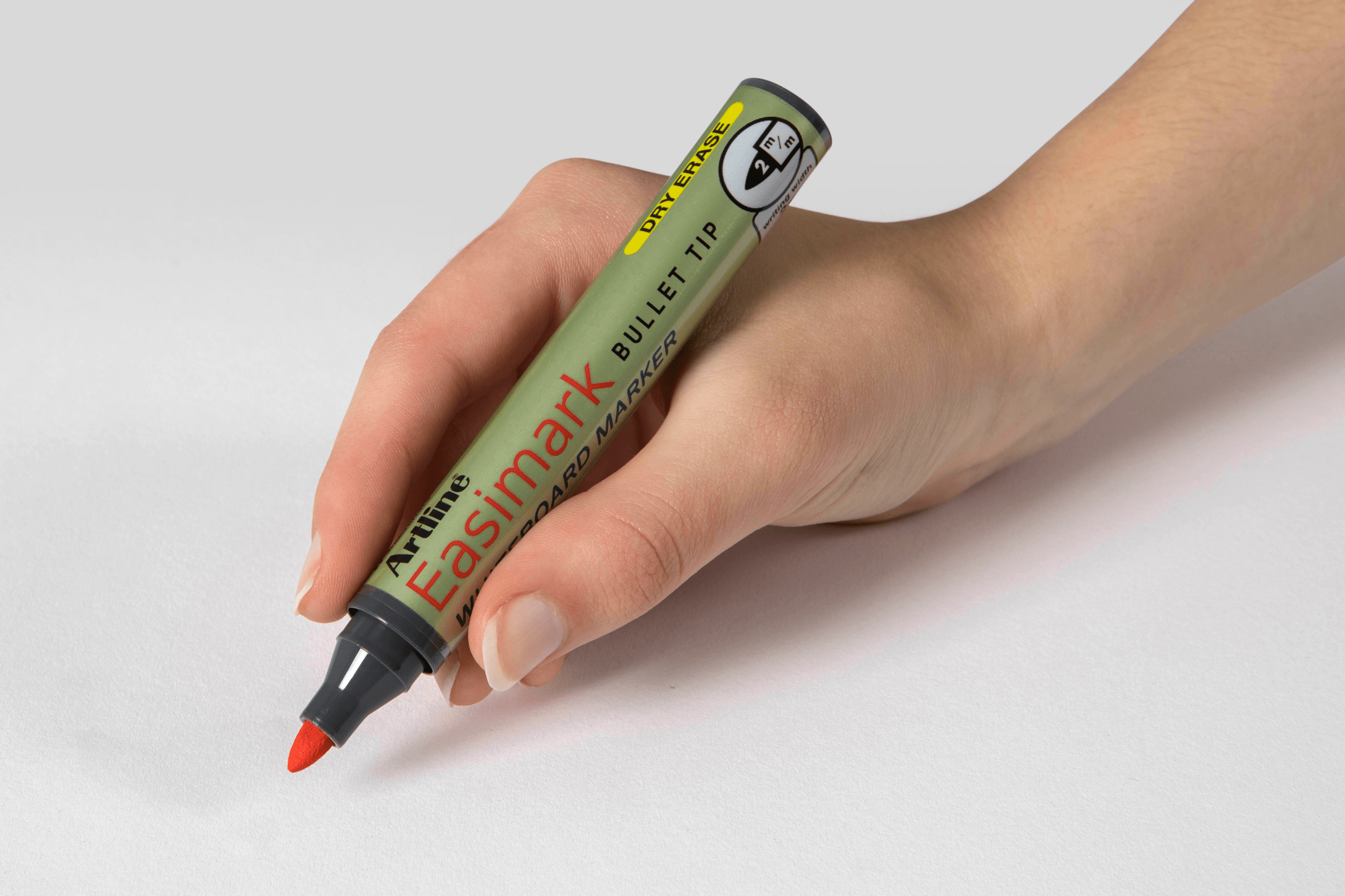 Artline 157 Easimark Whiteboard Marker - 2mm Bullet Tip, Red Ink, Pack of 12 - Perfect for Office Meetings, Classroom Teaching & Home Organization