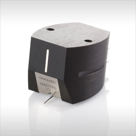 Clearaudio Maestro V2 Ebony MM Phono Cartridge - High Performance Vinyl Record Player Needle for Audiophiles - Perfect for Turntables & Hi-Fi Systems