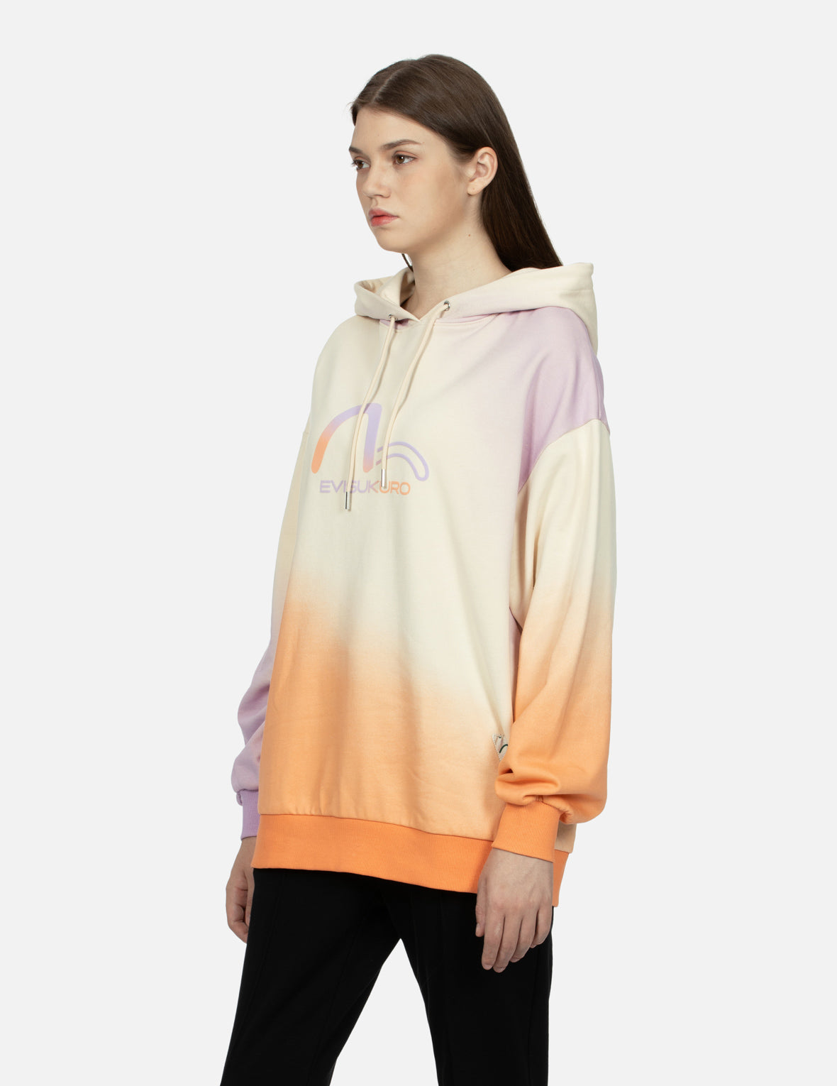 Gradient Flocking Printed Seagull Oversized Hoodie - Trendy Unisex Pullover for Men & Women - Perfect for Casual Wear, Street Style, and Outdoor Activities