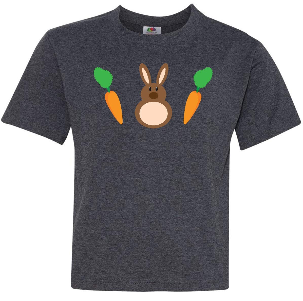 Inktastic Easter Bunny and Carrots Youth T-Shirt | Cute Easter Graphic Tee for Kids | Perfect for Easter Celebrations, Egg Hunts & Spring Outfits