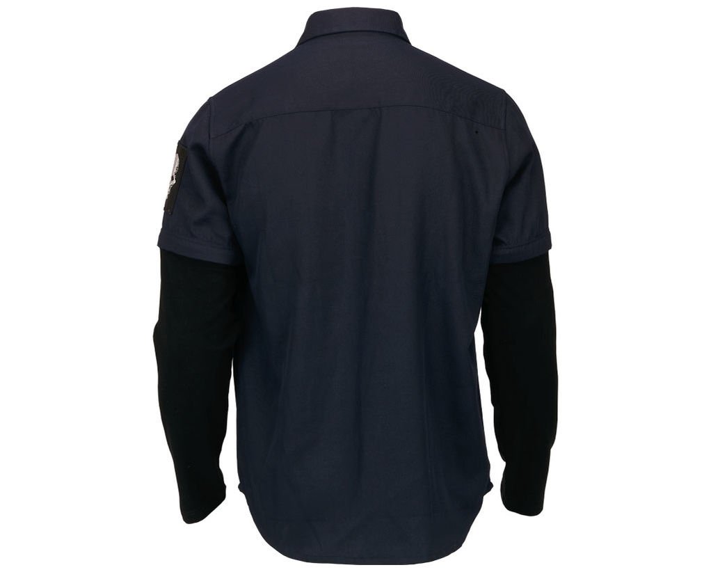 Ghost Recon Wildlands Tactical Dress Shirt for Men - Blue Military Style Button Down Shirt - Perfect for Cosplay, Gaming Events & Outdoor Adventures