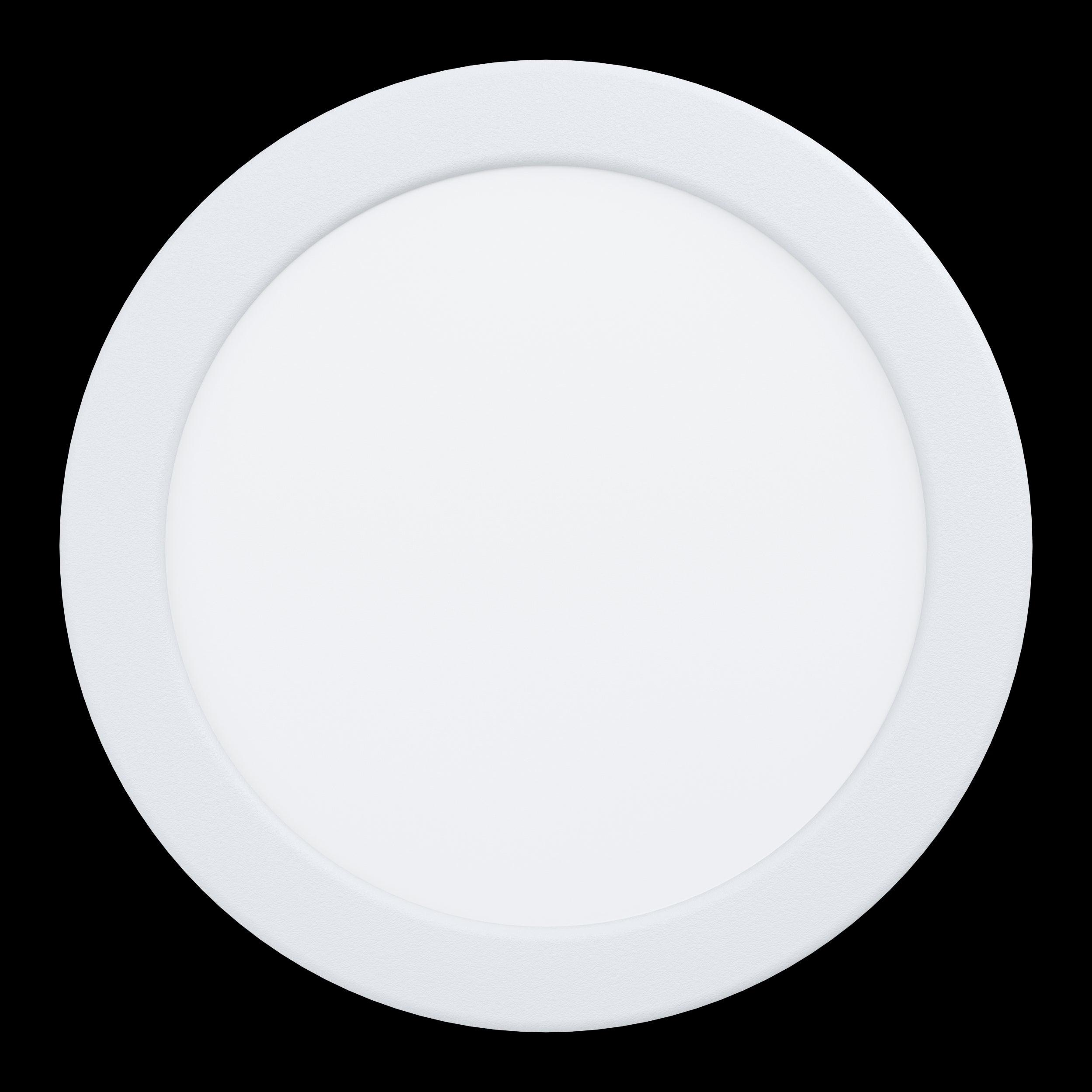Eglo Fueva 5-LED Recessed Ceiling Light - 6.5 Inch Ultra-Thin Flush Mount Downlight, Dimmable White Light for Kitchen, Bathroom, Hallway & Bedroom Lighting