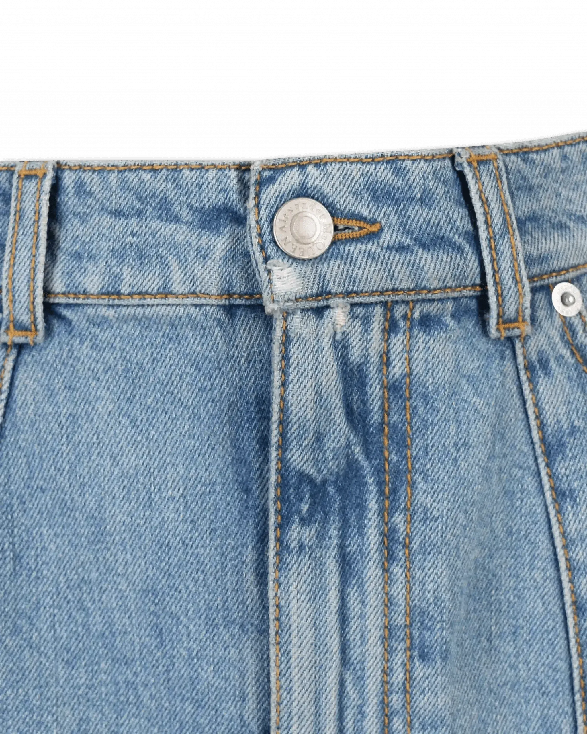 High Low Organic Denim Skirt for Women - Trendy Asymmetrical Hem Casual Skirt | Perfect for Summer Outfits, Beach Wear & Boho Fashion