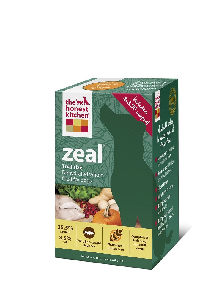 The Honest Kitchen Zeal Grain-Free Gluten-Free Dehydrated Dog Food - Premium Natural Nutrition for Small & Large Dogs - Perfect for Sensitive Stomachs & Allergies