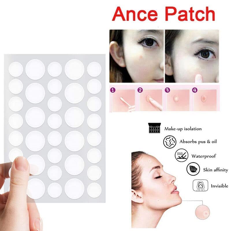 WENGONVILA Acne Pimple Patch - Invisible Hydrocolloid Facial Stickers for Zits & Blemishes (36 Count) - Clear Spot Treatment for Day & Night Use, Perfect for School, Work & Travel