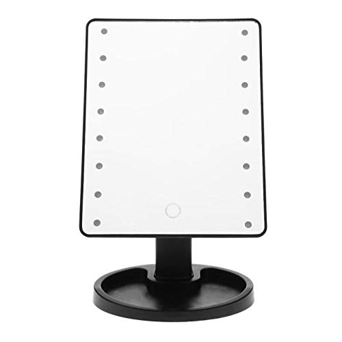 Professional LED Touch Screen Makeup Mirror with Adjustable Stand - 10X Magnification, Dimmable Lights, USB Charging - Perfect for Vanity, Bathroom, Dressing Room & Travel