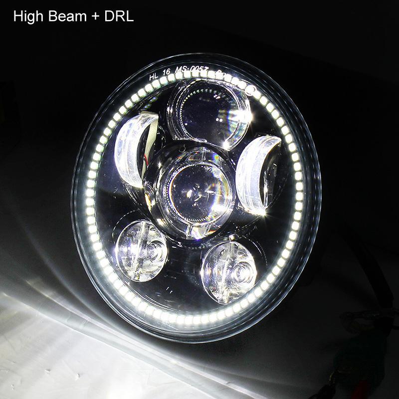 Eagle Lights 5 3/4 Inch LED Headlight with Halo Ring for 2010-Present Honda Fury, Sabre, Stateline & Interstate VT1300 Motorcycles - High Visibility for Night Riding and Custom Bike Upgrades