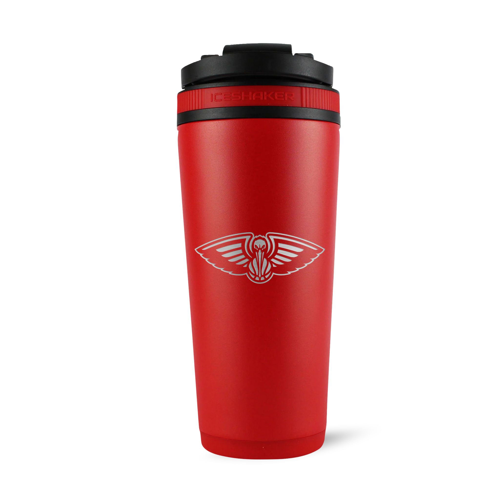 Official New Orleans Pelicans 26oz Insulated Stainless Steel Water Bottle with Straw Lid - Red | Perfect for Gym, Workouts & Basketball Games