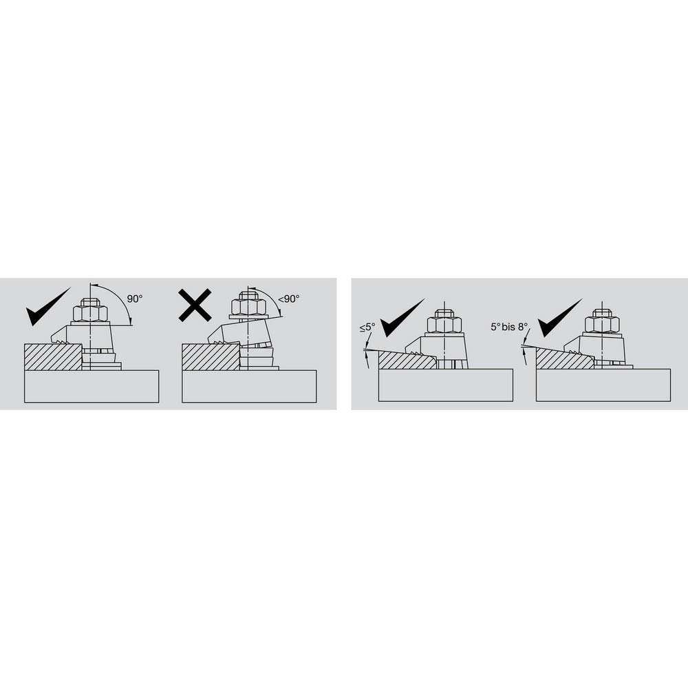 BB2G16 M16 Steel Support Clamp - Hot-Dip Galvanized Cast Iron Construction - Approved for Structural Support | Perfect for Plumbing, HVAC, and Electrical Installations