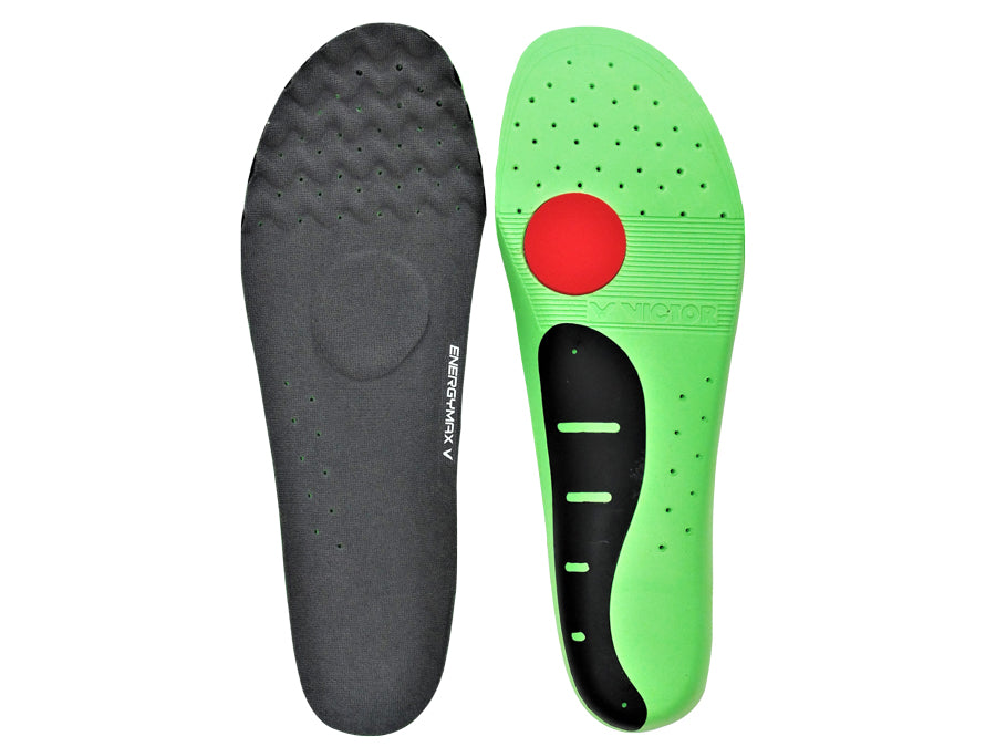 Victor VT XD11F Flat Arch Sports Insoles - Supportive Orthotic Inserts for Running, Walking & Athletic Shoes - Ideal for Flat Feet & High Impact Activities