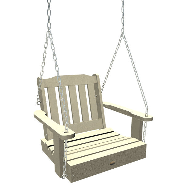 Lehigh Single Seat Swing - Outdoor Porch Swing for Patio, Garden, Backyard - Comfortable Hanging Chair with Durable Steel Frame - Perfect for Relaxing, Lounging & Enjoying Nature
