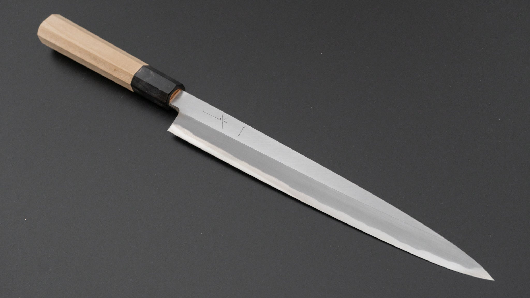 Hitohira Togashi Blue #2 Yanagiba 240mm Japanese Sushi Knife with Ho Wood Handle & Saya - Premium Sashimi & Sushi Preparation Tool for Professional Chefs & Home Cooks