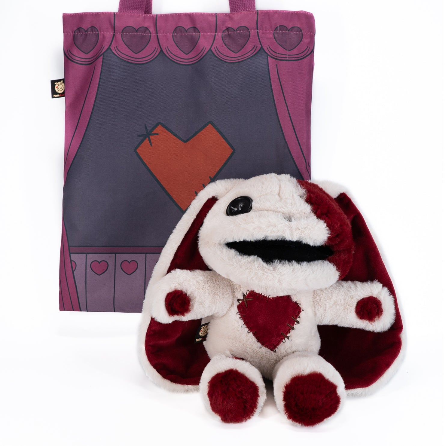 Plushie Dreadfuls Love Rabbit Plush Puppet - Soft Stuffed Animal Toy for Kids & Adults, Perfect for Cuddling, Gifts, and Home Decor