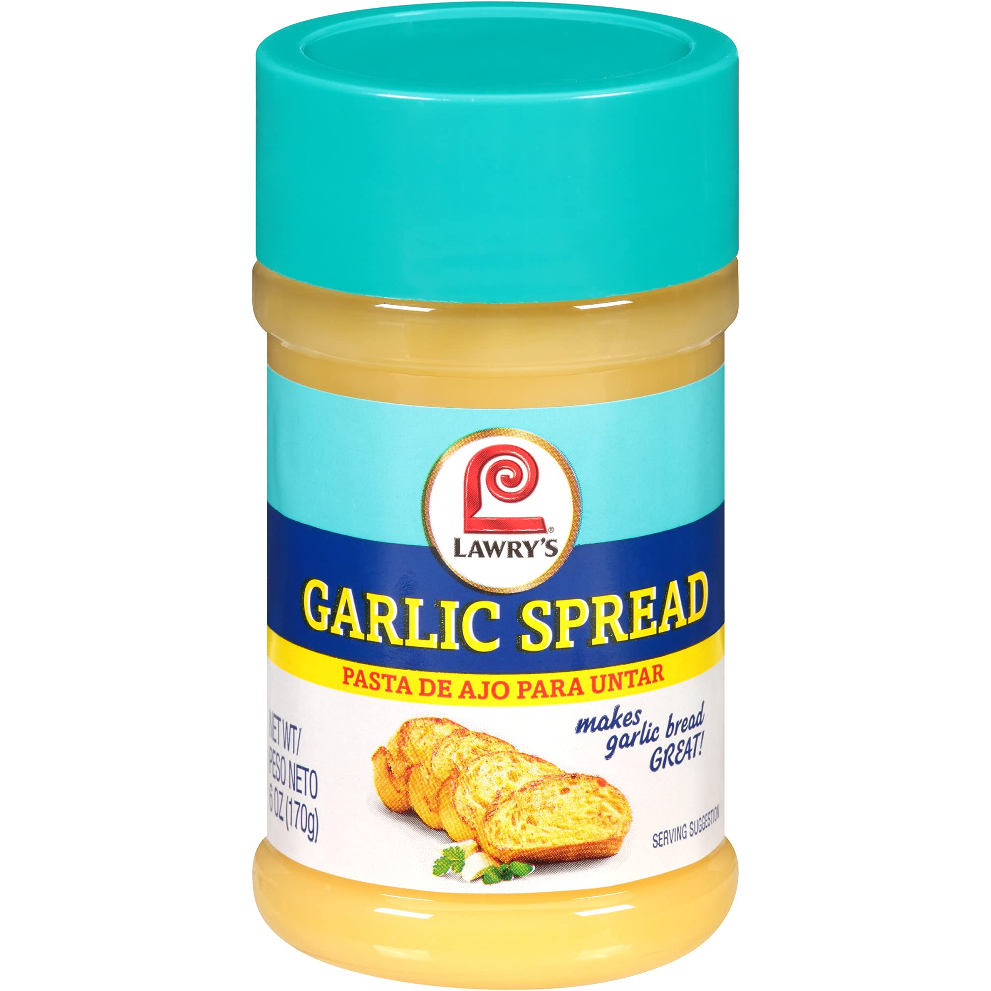 Lawry's Garlic Spread for Delicious Garlic Bread - 6 Ounce (Pack of 12) | Perfect for Toasting, Cooking & Enhancing Pasta Dishes