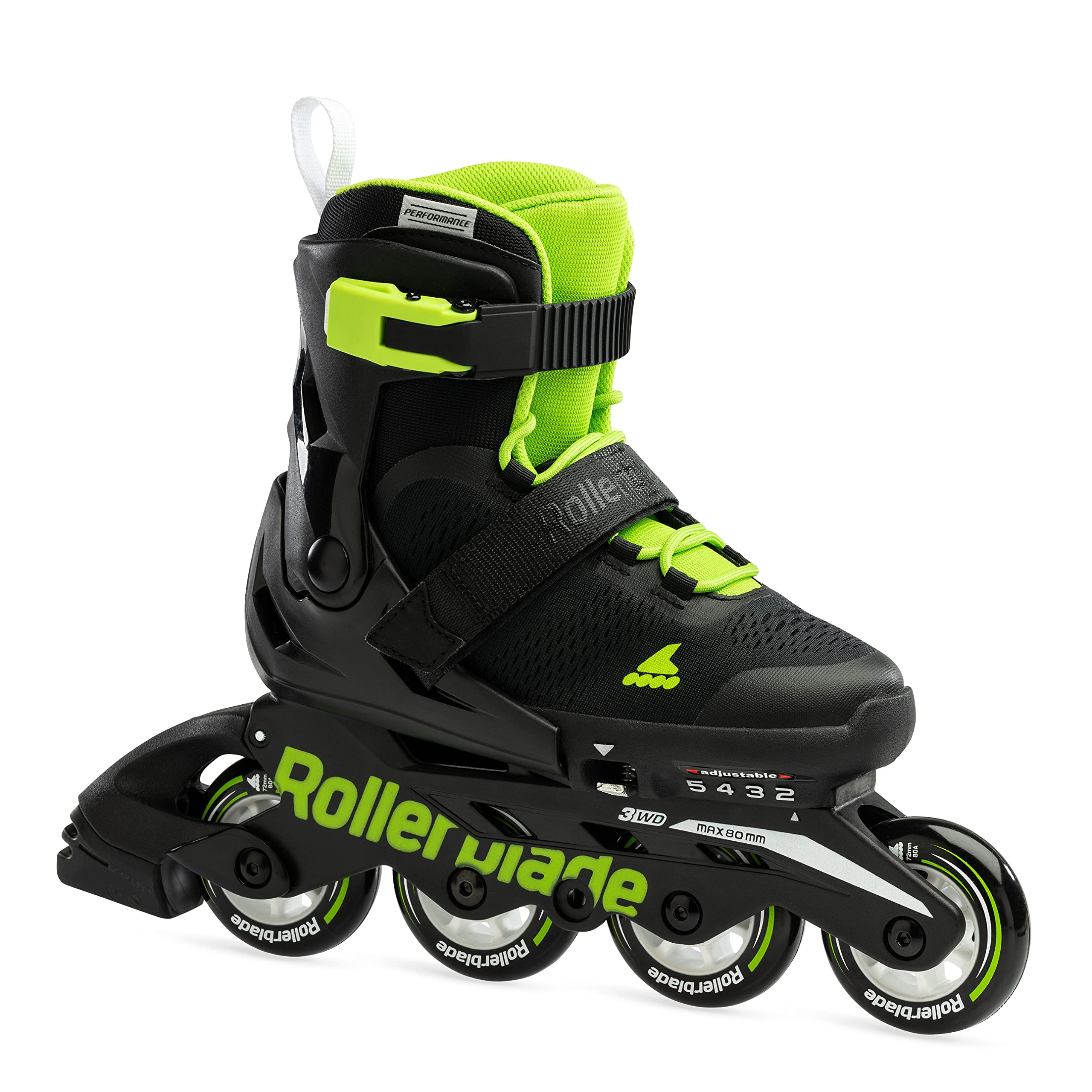 Rollerblade Microblade Adjustable Kids Inline Skates - Youth Performance Fitness Roller Skates for Boys & Girls | Perfect for Outdoor Sports, Park Rides & Family Fun Activities