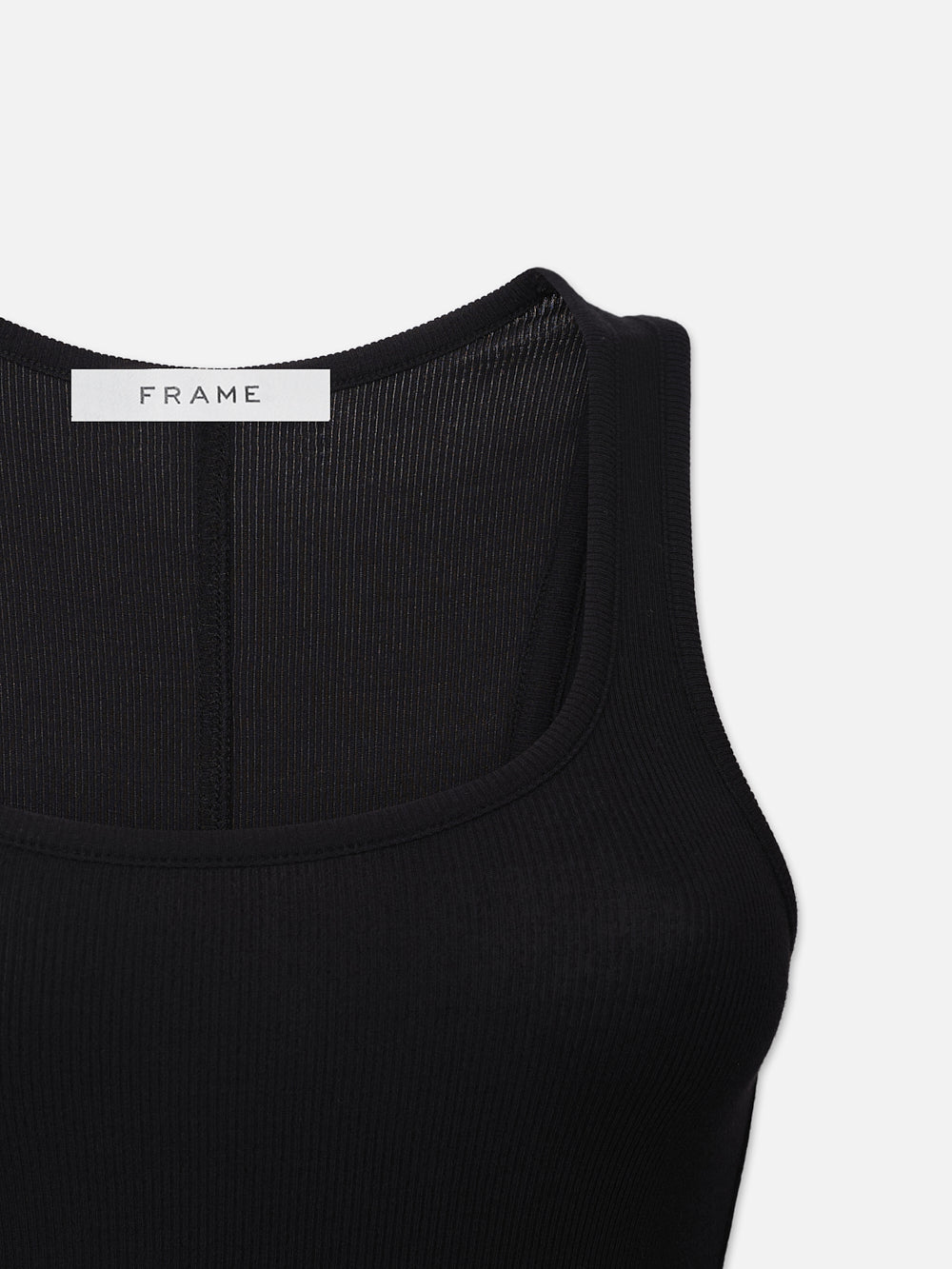 Women's Ribbed Scoop Neck Tank Top - Black | Soft Stretchy Casual Basic Tee for Layering, Workout & Everyday Wear