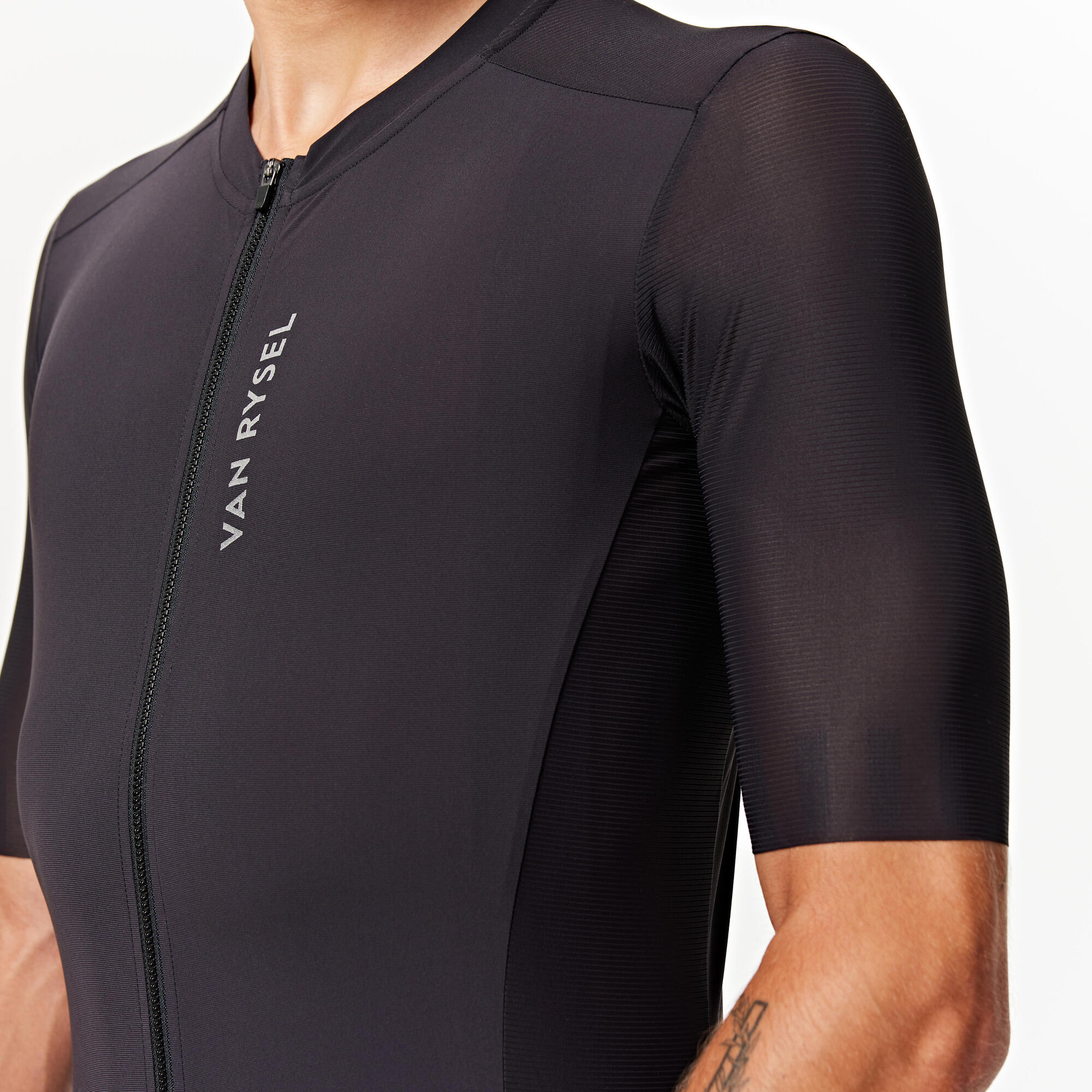 Van Rysel Unisex RCR 2 Short Sleeve Cycling Jersey - Breathable & Quick-Dry for Road Biking & Training - Perfect for Men & Women Cyclists