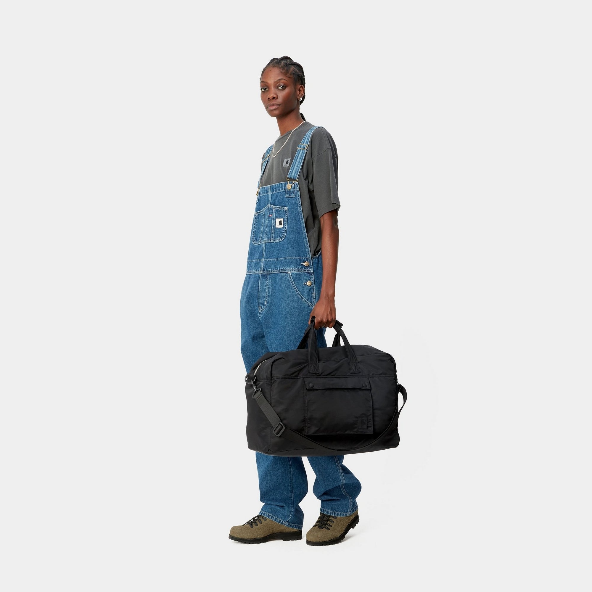 Otley Weekend Travel Duffle Bag - Large Black Carry-On Duffel for Gym, Work, Overnight Trips & Outdoor Adventures