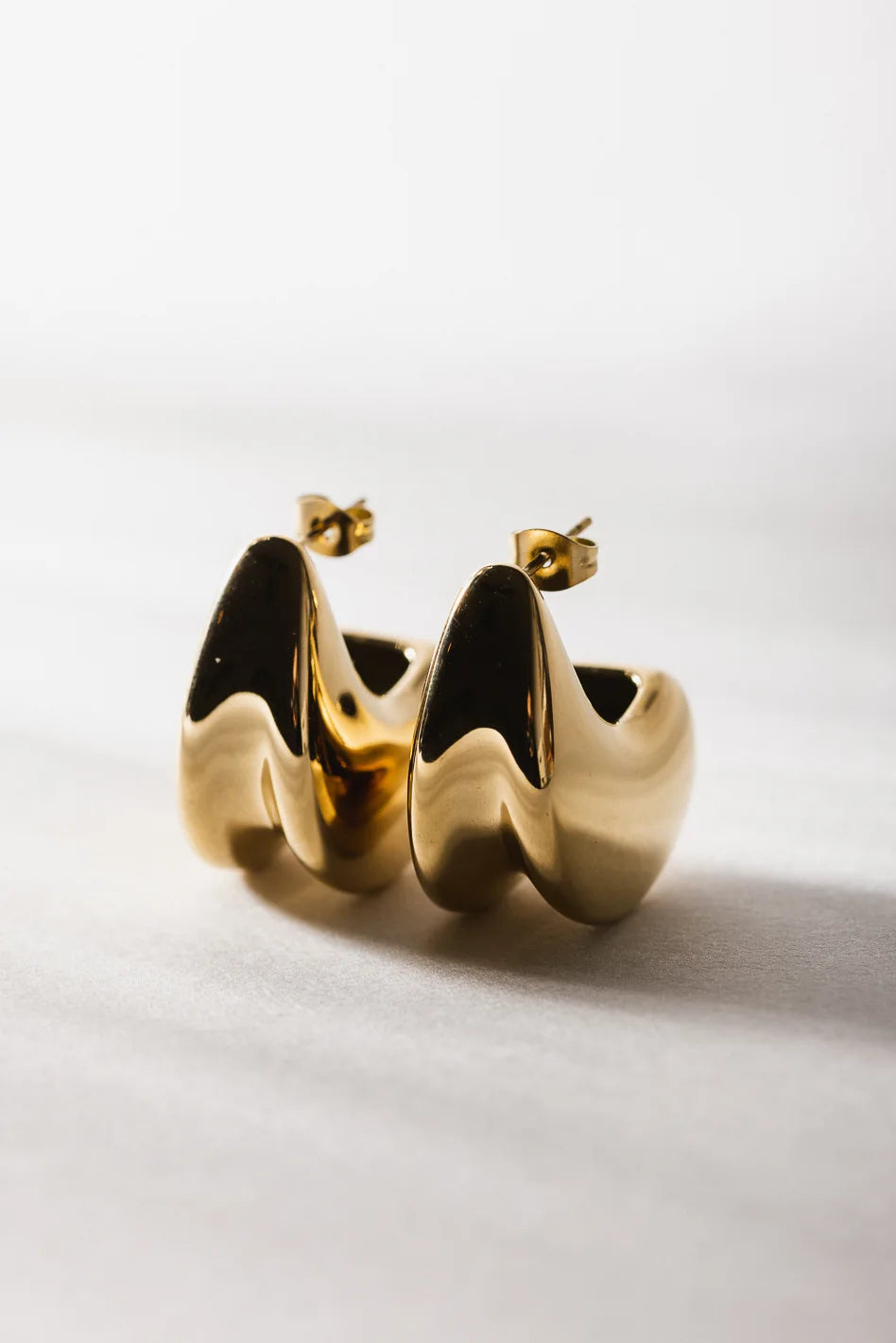 Gold Mabel Earrings - Tarnish-Free & Hypoallergenic - Perfect for Parties, Weddings & Everyday Wear