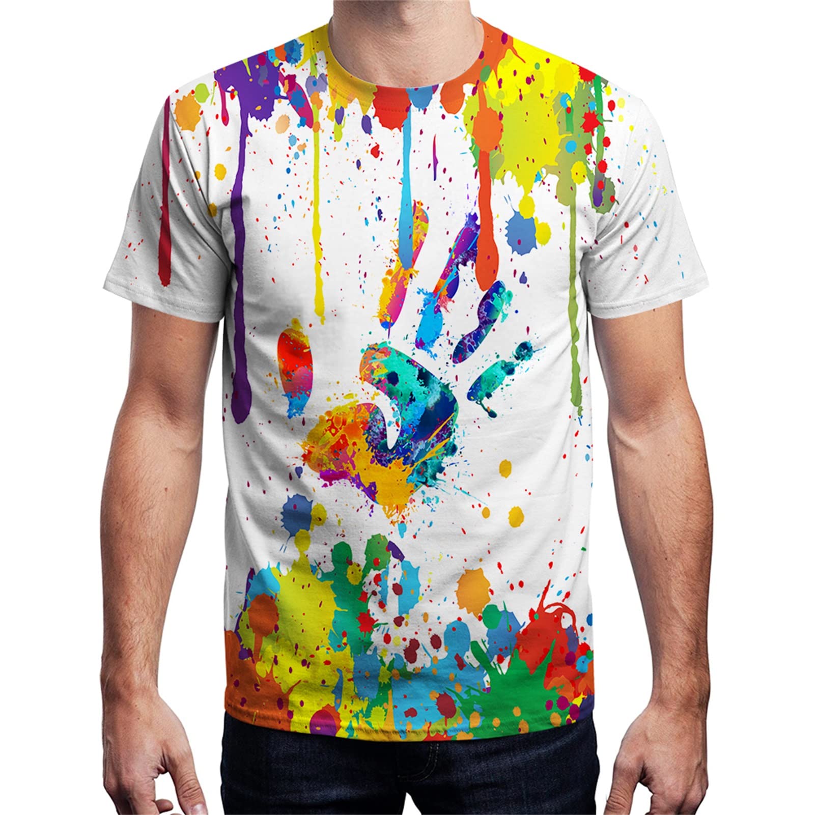 Yasswete Unisex 3D Printed Short Sleeve T-Shirt for Men & Women - Trendy Graphic Tee for Casual Wear, Street Style & Everyday Outfits