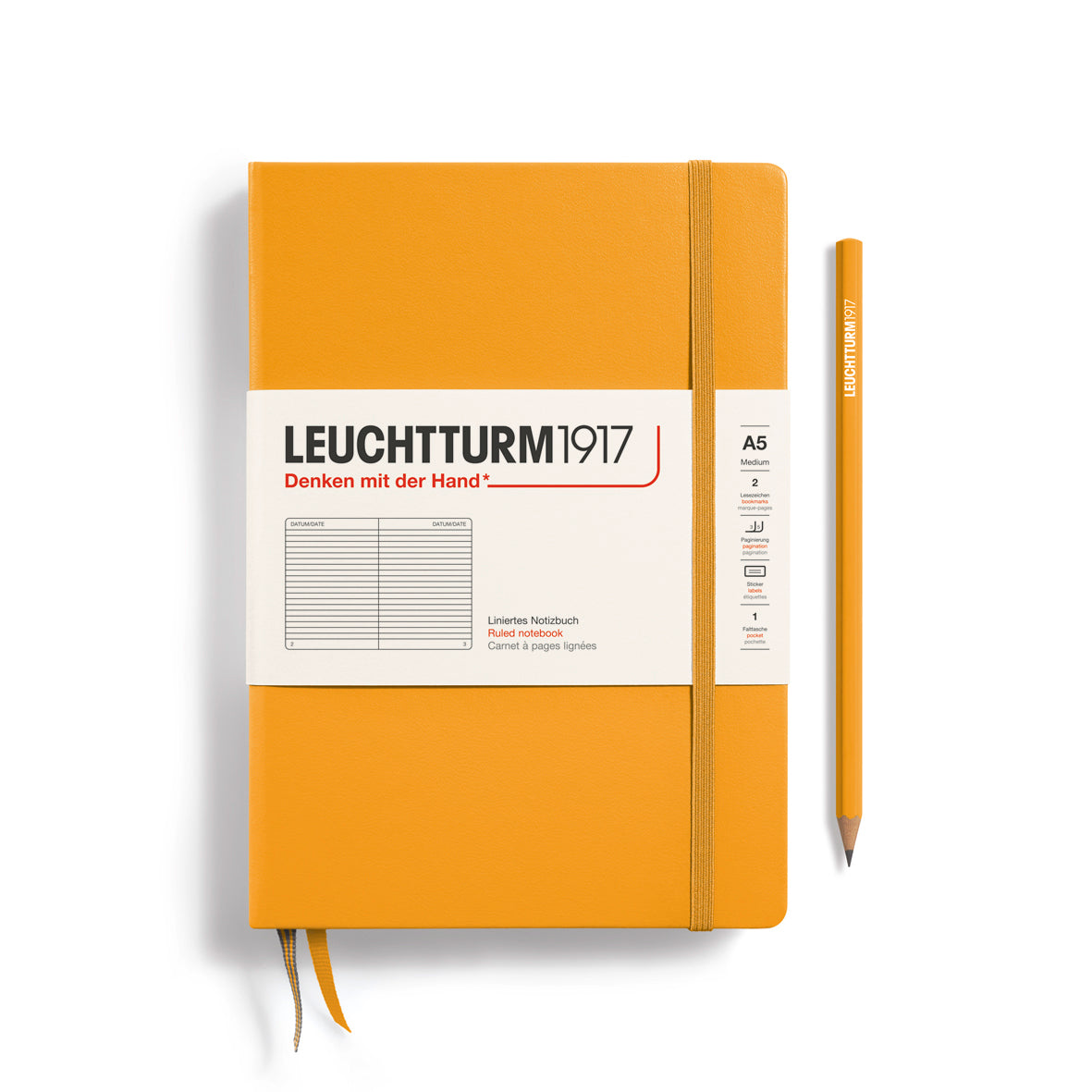 Leuchtturm1917 Medium A5 Hardcover Notebook - Dotted, Lined, or Blank Pages for Journaling, Note Taking & Planning | Perfect for Work, School & Creative Projects