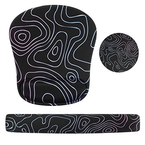 Topographic Contour Black Topo