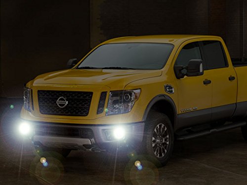 2016-2019 Nissan Titan XD LED Fog Lights Kit - Waterproof Durable Replacement Bulbs for Off-Road & Night Driving (Perfect for Foggy Conditions & Enhanced Visibility)