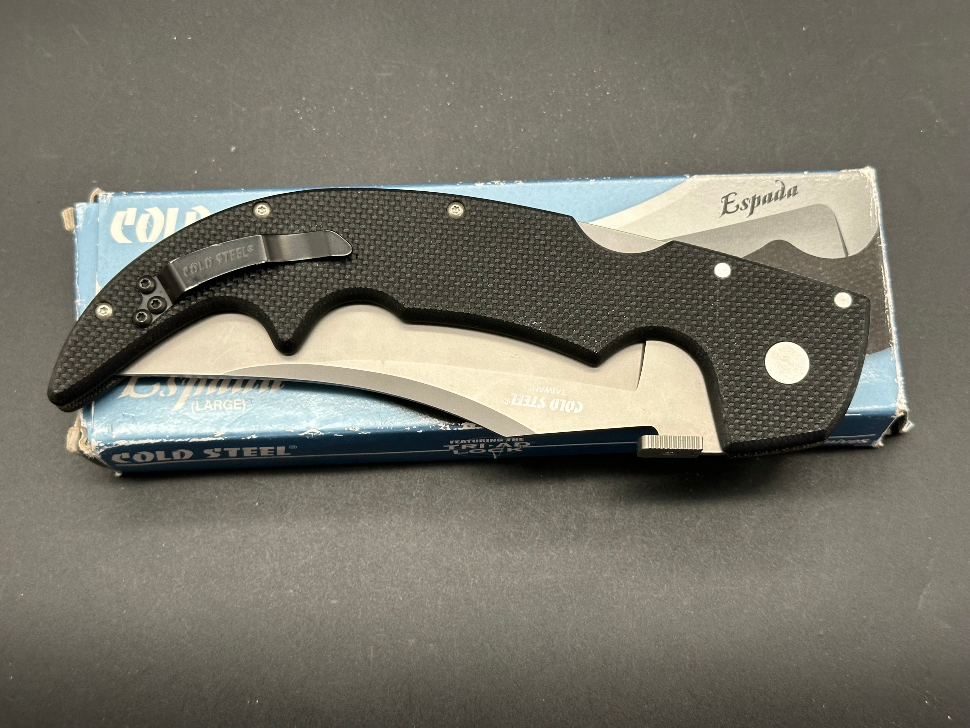 Cold Steel Espada Large Lockback Knife - G10 Handle, 5.5