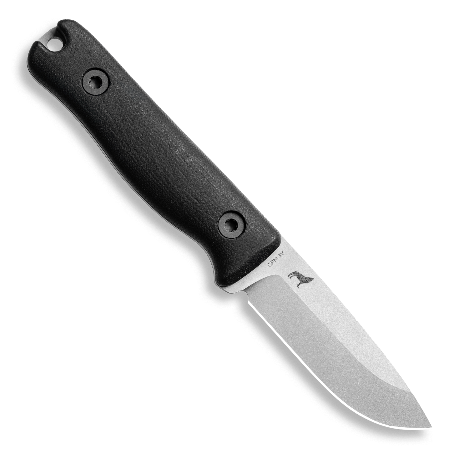 F3 EDC Fixed Blade Knife - CPM 3V Steel, Matte Stonewash Finish, Black Canvas Micarta Handle - Perfect for Everyday Carry, Outdoor Survival, Hunting & Camping