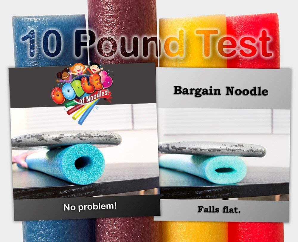 Oodles of Noodles Foam Pool Swim Noodles - 5 Pack | Floating Water Toys for Kids & Adults | Perfect for Swimming, Pool Parties & Summer Fun