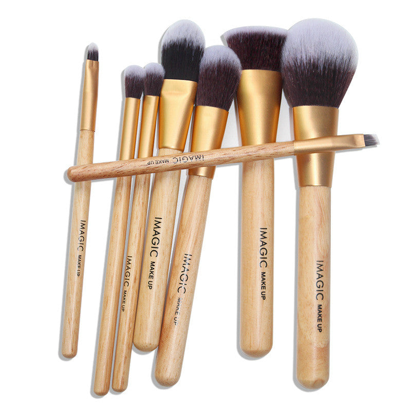 8-Piece Multi-Purpose Makeup Brush Set - Professional Cosmetic Tools for Foundation, Blending, Contouring & Eyeshadow - Perfect for Daily Makeup & Travel Kit