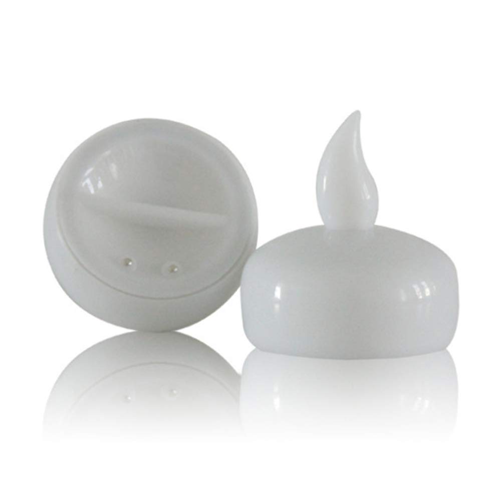 Healifty 12 Pack LED Floating Candles - Waterproof Battery Operated Tea Lights for Pool, Wedding, Party & Home Decor - Romantic Ambiance Lighting