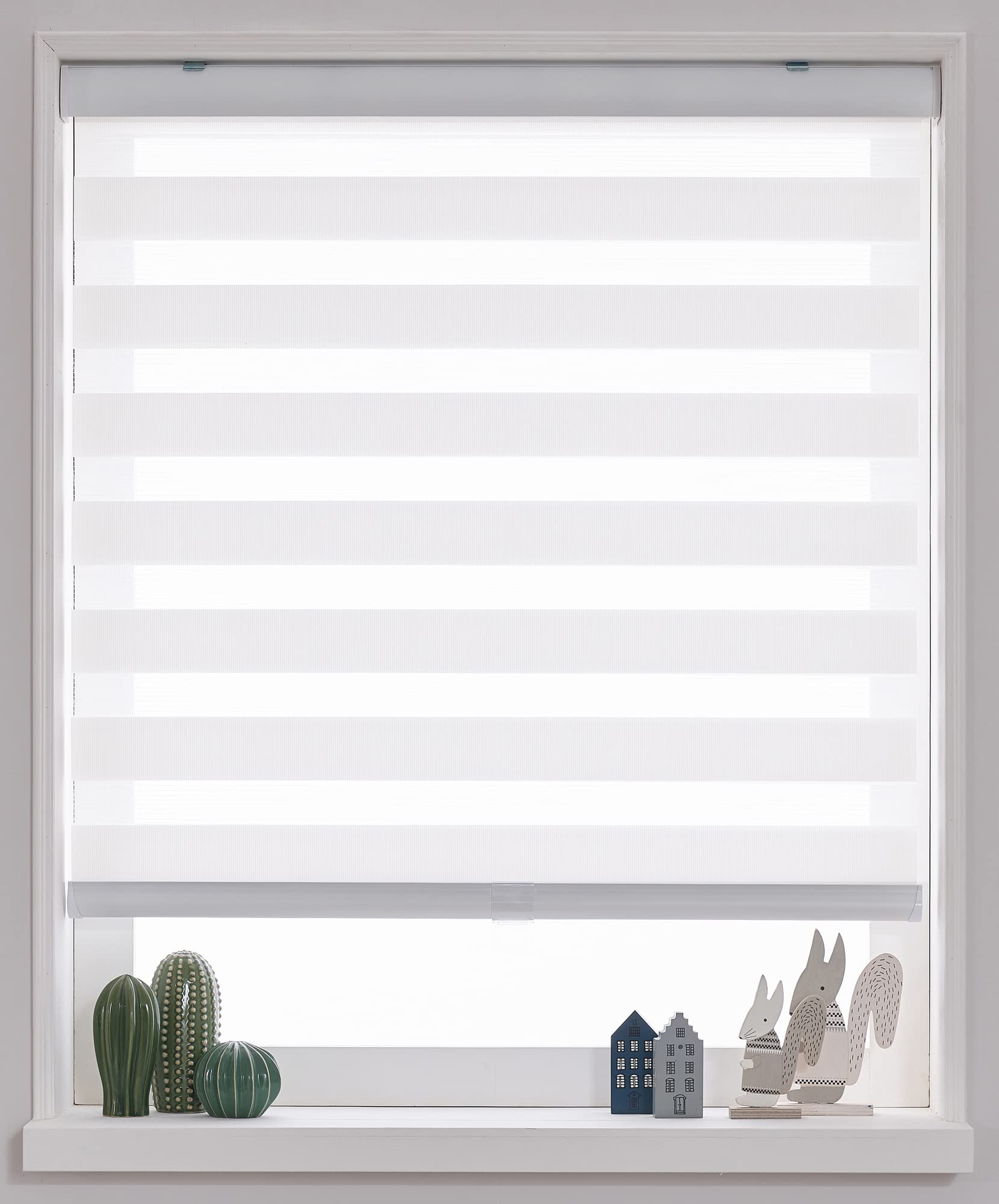 Cordless Zebra Roller Shades & Blinds - Custom Size 24